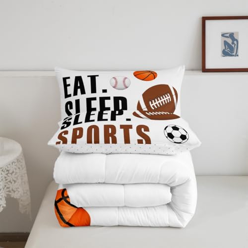 Image of Feelyou Sports Comforter Set King Size for Kids Boys Girls