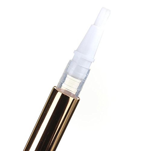 Rocutus 3pcs Refillable Plastic Empty Nail Oil Pen With Brush Gold Twist Bottle Portable Tooth Whitening Gel Cosmetic Container2