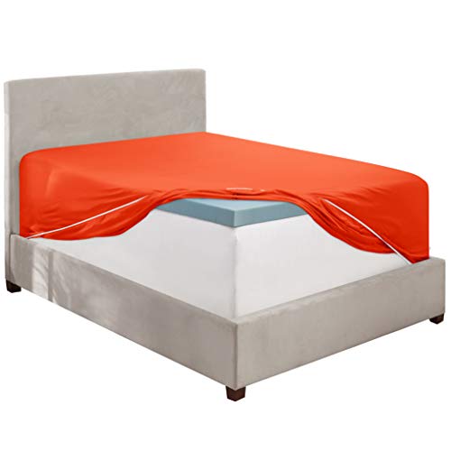 Image of Clara Clark Premier 1800 Deep Pocket Fitted Sheet, Fits up to 16 inch depth - Double Brushed Microfiber.