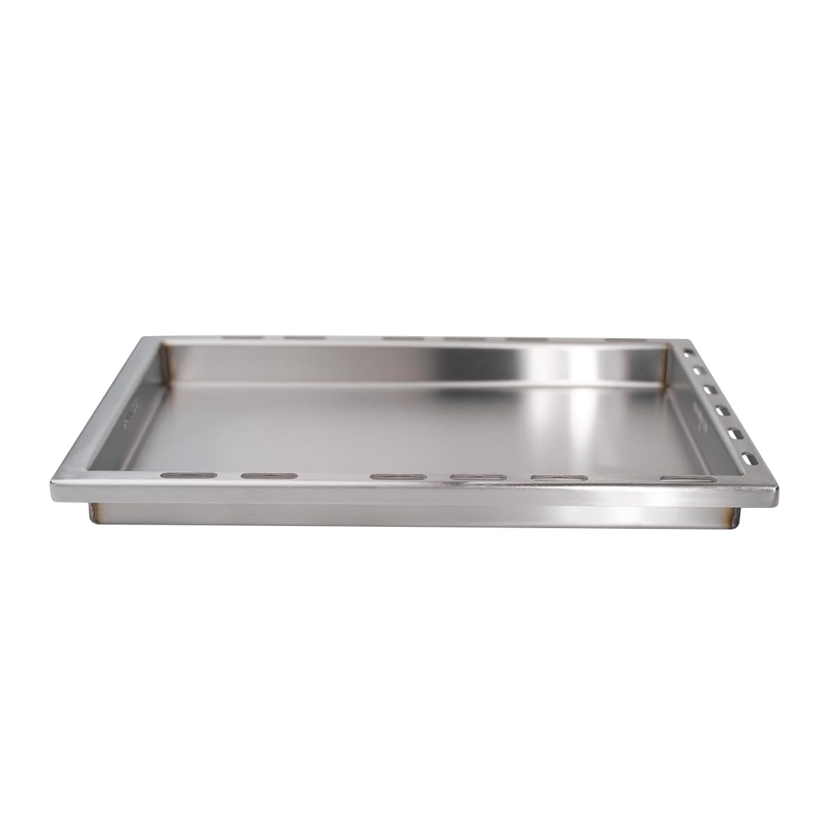 SANTOS einsetzbare Grillpfanne/Einsatzpfanne - Edelstahl Plancha - 28x45,1x4cm - für Napoelon Rogue SE 425 | 525 | 625 - Paella, Bratkartoffeln, Reibekuchen, Pommes