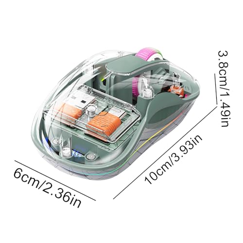 Souris sans fil transparente trimode RVB pour ordinateur portable PC et tablette tactile - 5