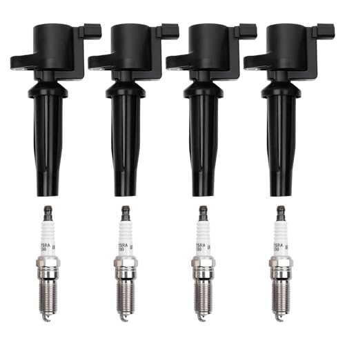 Autodevil UF621 Set of 4 Ignition Coils Iridium Spark Plugs Fit for 2009-2020 MKZ Mariner Milan C-Max SSV Fusion Escape L4 2.0L/2.5L Replaces 9E5Z12029A, L50718100, DG522