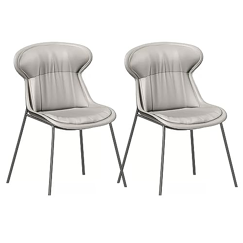Chaise de cuisine moderne LiChA lot de 2 chaises en simili cuir pour salon confortable