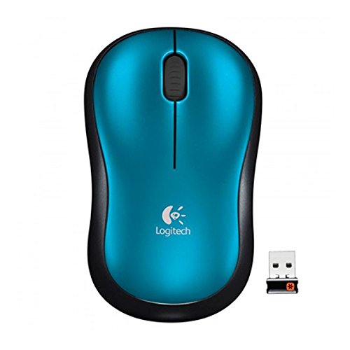 Image of Logitech M185 Wireless Mouse, 2.4GHz with USB Mini Receiver, 12-Month Battery Life, 1000 DPI Optical Tracking, Ambidextrous, Compatible with PC, Mac, Laptop - Blue (Pack of 4)
