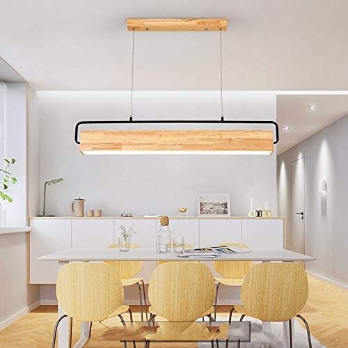 LEOSHI LEOSHI Houten Led Hanglamp Moderne Metalen Staaf Lamp Nordic Stijl Eetkamer Restaurant Cafe Indoor Verlichting Made in China photo 3