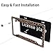 Leopard Aluminum Car License Plate Frame, 2 PC Cheetah Print License Plate Covers, Standard Durable License Plate Holders for Women & Men, Car Accessories 4 Holes with Screws 12.3 X 6.3 in