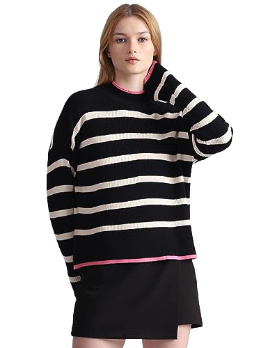 Image of ONLY Striped Round Neck Pullover