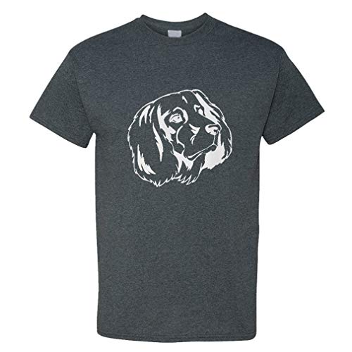 Custom Funny Graphic T Shirts for Men German Longhaired Pointer Head Black Cotton Top Smoke Design Only Large