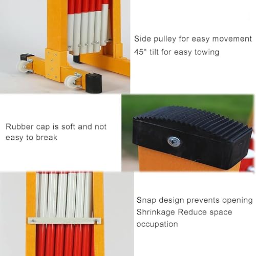 Barrière rétractable extérieure robuste avec guidage fluide par roulettes - 4