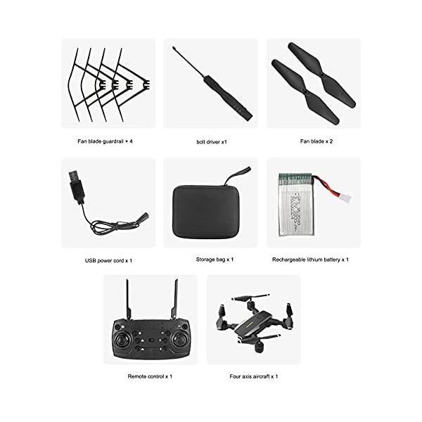 Drohnen mit Kamera für Erwachsene Kinder 4k Upgrade Professionelle Drohne Mini Faltbarer RC Quadcopter Weitwinkel Drohne… – Bild 3