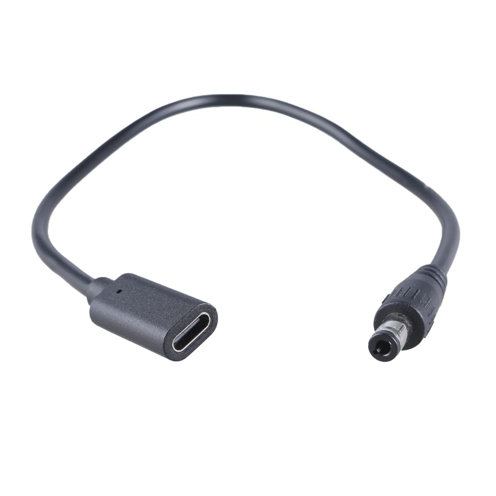 Shinycome Type C to DC5.5x2.5mm Connectors Power Cable Fast Charging Cord 9V/12V/15V/20V Output Voltages for Routers LED Light