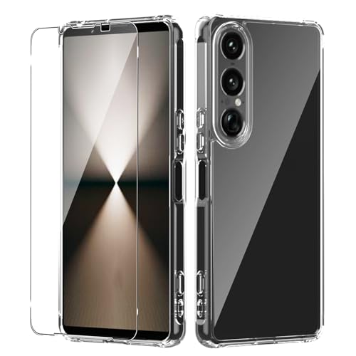 y1+1ZbgzXperia 1 VII P[X+KXtB Lucktree Xperia 1 VII SO-51F/XQ-FS44/SOG15 Ή Jo[ KXtBt TPU+PCf یP[X ^ ϏՌ wh~ C菝h~