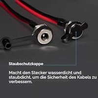 RUNCCI-YUN DC hohlstecker 5,5 MMX 2,1mm Mount Adapter Set,8xDCPower Jack Socket niedervolt steckverbinder(Mit Kabel) 8xhohlstecker 5,5 x 2,1, 8xDC mounting Connector, 16x Gummi Schutzklappen – Ansicht 7