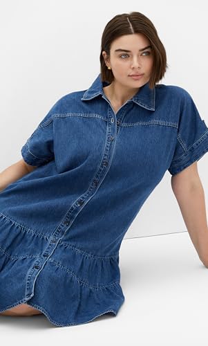 Image of City Chic Women's Plus Size Dress - Denim Layla