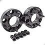 Wheel Accessories Parts Set of 2 Hub Centric Wheel Spacer/Adapters - Thickness: 1' - 5x4.5 to 5x4.5 - Lug/Stud Thread: 1/2' - Hub Bore: 70.5mm - 5 Lug (2 Pc, 1', 5x4.5, 1/2', 71.5mm)