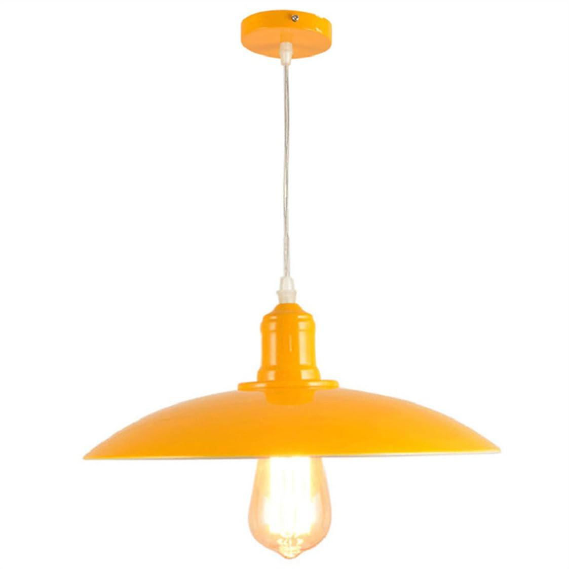 YGZPALH American Industrial Pendant Lamp Wrought Iron Lamp Shade Bar Counter Light