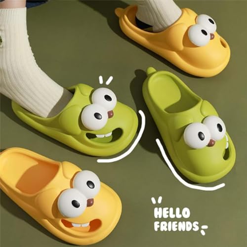 Generic Kissing Slippers, 3D Big Eye Dog Fun Cartoon Package Head Eva Slippers, Funny Soft Cute House Sandals Slides2