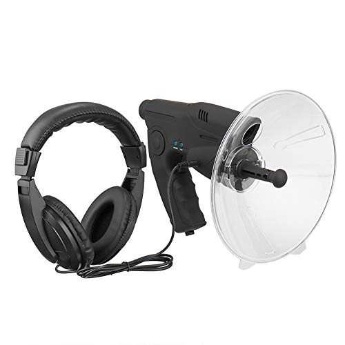 GJXJY Parabolic Dish Microphone Directionnel, Monoculaire X8 Fois L'audition Longue Distance Jusqu'à 300 Pi Amplificateur de Son Monoculaire à Grossissement Enregistrement D'observation