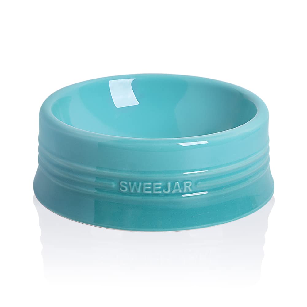 Sweejar Gradient Dog Bowl, Ceramic Dog Food Dish for Large Dogs and Large Cat, Porcelain Pet Bowl for Food and Water 32 oz (Gradient Blue) — image 1