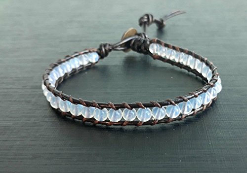 Opal bracelets,stone bracelets,leather bracelets,wrap bracelets,stretch bracelets,men and women wrap bracelets,friendship bracelets