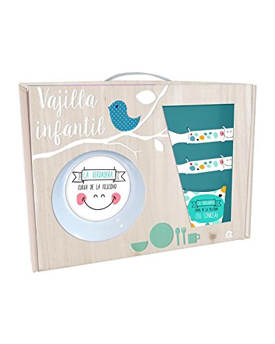 Baggy-Set Desayuno melamina Sonrisita 5pz, Color, Talla (Fabricante AST0457)