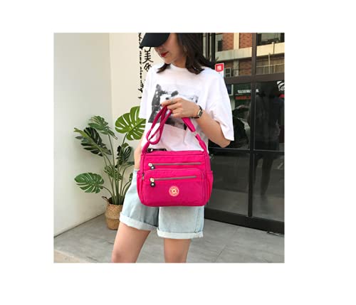 Image of Single shoulder Messenger Crossbody Bag Nylon Purse Satchel Travel Women Lady Fashion Top Handle