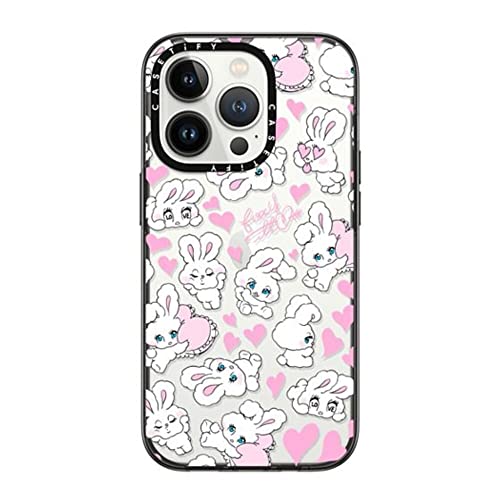 CASETiFY RpNg iPhone 14 Pro P[X [MILKi (2x MIL-STD-810G)/1.2m̗eXgNA] - Sweetheart Mix by foxy illustrations - ubN