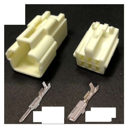 Buxns Dj7026a-2.2 Automobile Electric Seat Electromechanical 2/3/4/6-pin Car Reading Light Window Closer Harness Terminal Housing(6p,5sets)