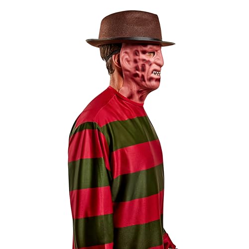 Rubie's Men's Nightmare on Elm Freddy Krueger Shirt With Mask Adult Sized Costumes, As Shown, XL UK, Multicolor - Image 3