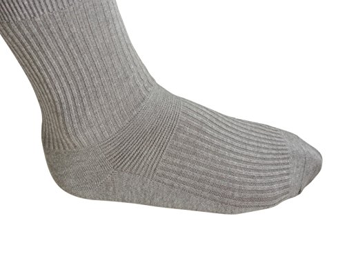 4 paires de CHAUSSETTES anti transpiration - CHARBON DE BOIS DE BAMBOU (42-45, GRIS)