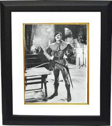 Athlon Sports CTBL-BW22146 Errol Flynn Unsigned Robin Hood Vintage B&W 8 x 10 Photo Custom Framed