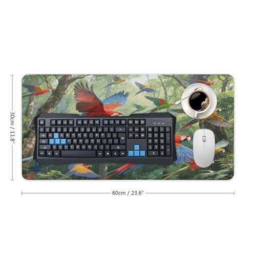 Parrots Desk Mat Fashion Large Mouse Mat No Slip Rubber miniatura 2