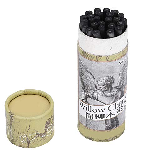 25 piezas de lápices de carbón sin madera