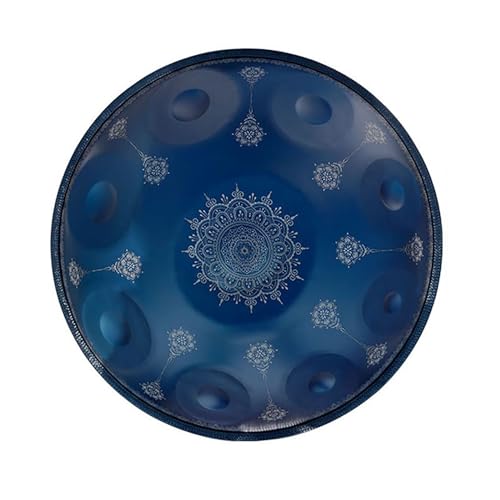 Handpan tambor 9 notas azul para música y meditación miniatura 1