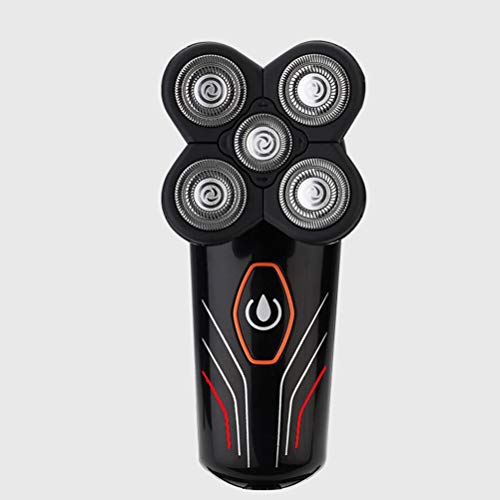 Lurrose À prova d'água recarregável 5 cabeças flutuante masculino barbeador elétrico barba aparador