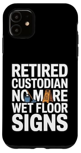 �ސE�����J�X�g�f�B�A�� No More Wet Floor Sign ���[���A �X�}�z�P�[�X iPhone 11 �p