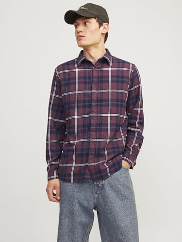 Image of Jack & Jones Men Cotton Blend Solid Regular Fit Shirt