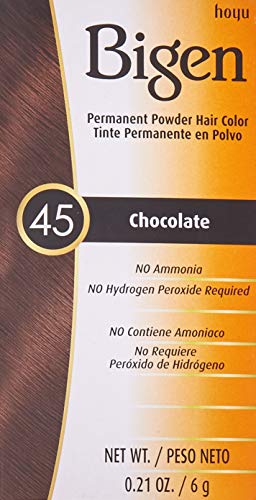 Bigen Tinte en Polvo Permanente 45 Chocolate Pack 4 miniatura 2
