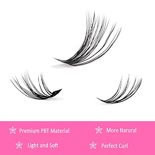 Fenshine Cluster Eyelash Extensions 240Pcs 10D/20D Cluster Eyelashes Mixed thumb #3