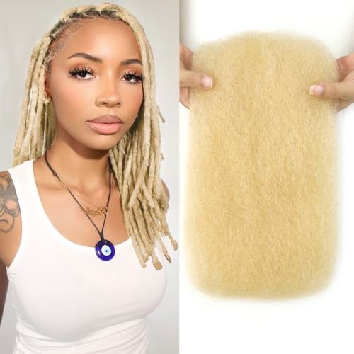 Afro Kinkys Bulk Human Hair for Braiding 613 Blonde...