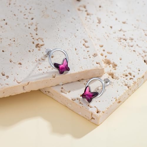 Boucles d'oreilles papillon argent à porter lors des soirées