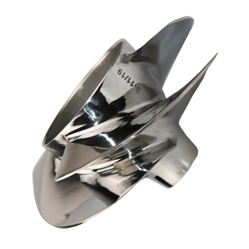 PWCMAN Jet Ski Impeller,155.5MM Diameter, Replaced for Solas SR-CD-11/19, Fit Seedoo GTX 155/GTI LTD/SE 155/Wake 155HP/RXP 155HP, 4-Blade, Stainless Steel Polished Personal Watercraft Impeller - Thumbnail 7