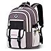 Amythe Schulrucksack Jungen Teenager Wasserdichter Schulranzen für Jungen 3. 5. 7. 9. Klasse, Leichter Schultasche Rucksack Großer für 14" Laptop für Schule Freizeit Reisen, Violett