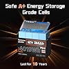 HumsiENK 12V 300Ah (314Ah) LiFePO4 Battery Built-in 200A BMS, MAX. 4019Wh 15000+ Cycles 300Ah Lithium Battery for RV, Off-Grid, Home Backup
