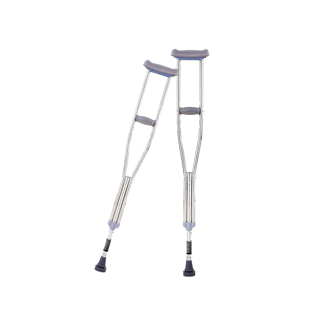 Muletas de Acero Inoxidable for Las Axilas Ayudas for Caminar for discapacitados y Ancianos (Size : 106-118cm)