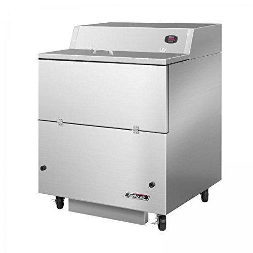 Super Deluxe Series Milk Cooler, Single Access, 34" W, 13.7 Cu. Ft., Self-Contained Refrigeration, (8) Crate Capacity, (2) Heavy Duty Floor Racks, Drop Front Locking Doors & Flip-Up Lid, Support Bumpers, Floor Drain & Hose Adapter, Stainless Steel Interior & Exterior, Exterior Digital Thermometer, Hot Gas Condensate System, 4" Swivel Casters (2 With Brakes), Rear-Mounted Refrigeration, 1/3 Hp, 115v/60/1-Ph, 5.5 Amps, Nema 5-15p, Cetlus, Etl-Sanitation on Fridge.com - View 1