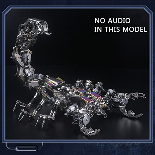 Gioco di Puzzle Puzzle a Forma di Scorpione per Adulti 1000 Pezzi e Oltre Puzzle 3D in Metallo con Altoparlante Bluetooth Puzzle 3D per la Decorazione del Tempo
