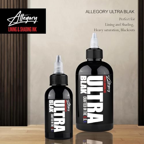 Allegory ALGRY-ULTR-BLK Tattoo Ink – Ultra Blak, Premium Black Tattoo Ink thumb #4