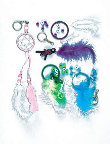 Bastelset für Schlüsselanhänger - Traumfänger - 4 Stück
