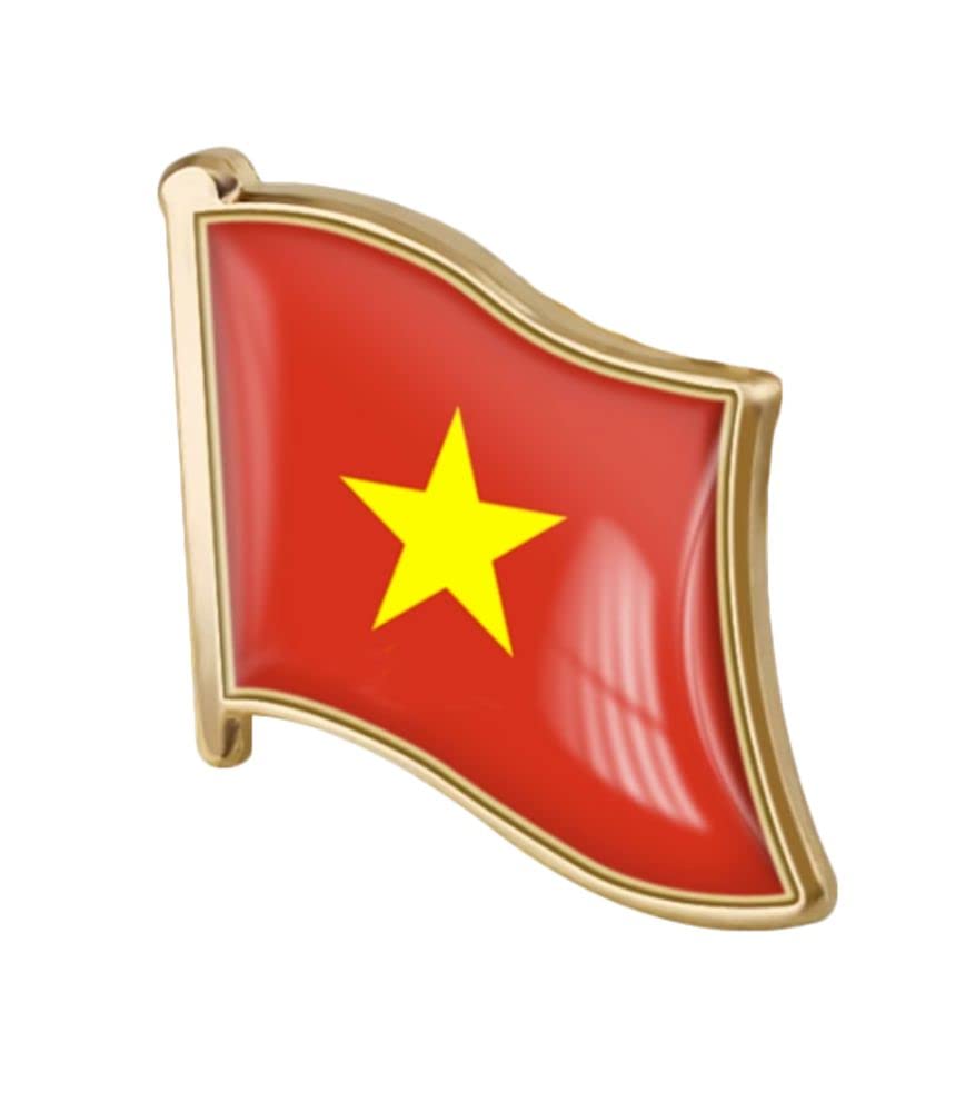 vmcoatdu Country Flag Pin Badge International Travel Brooch Metal Alloy Souvenir Pin for Hat Clothes Backpack